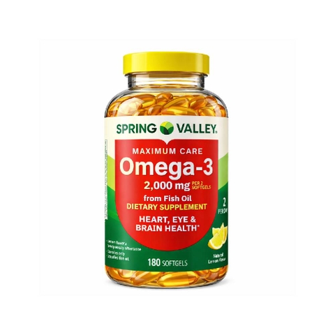 Dầu Cá Spring Valley Omega3 2000mg Fish Oil