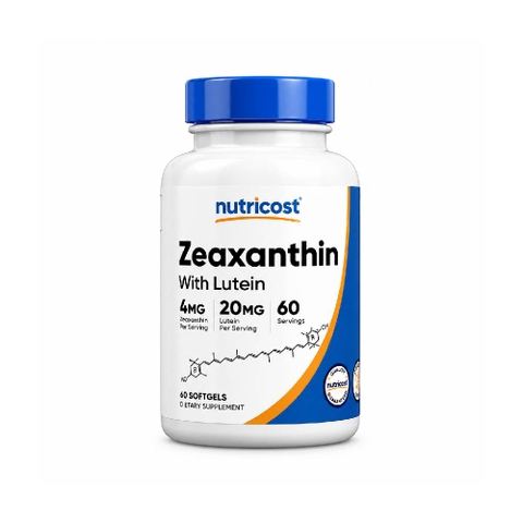 Nutricost Zeaxanthin 4mg With Lutein 20mg - Hỗ Trợ Sức Khỏe Thị Lực