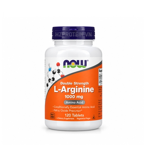 Now Double Strength L-Arginine 1000mg - Tăng cường sức khỏe tim mạch và hỗ trợ hiệu suất tập luyện thể thao