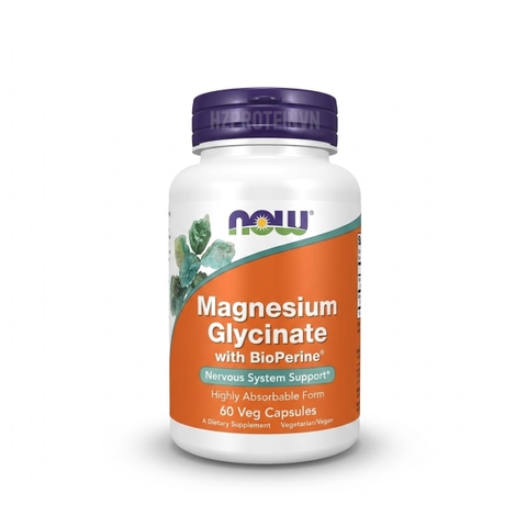 Now Magnesium Glycinate With BioPerine (60 Viên)