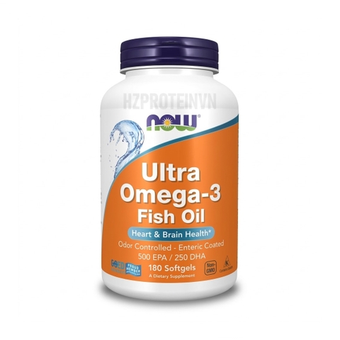 NOW ULTRA OMEGA-3 FISH OIL 500EPA/250DHA - DẦU CÁ HỖ TRỢ SỨC KHỎE MẮT