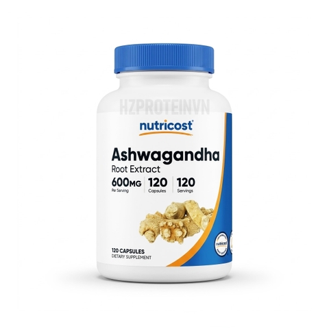 Nutricost Aswagandha Root Extract 600mg - Hỗ Trợ Sức Khỏe Nam Giới