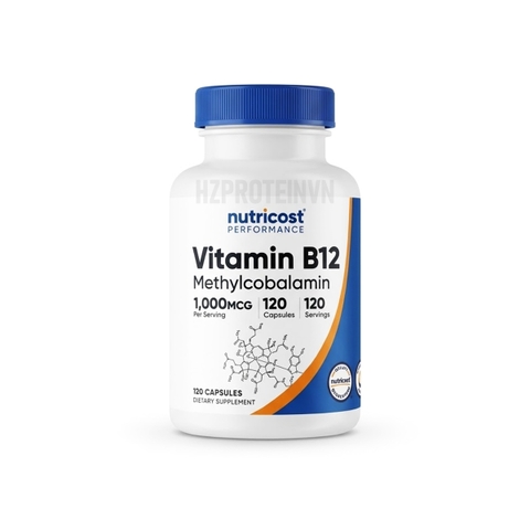 Nutricost Vitamin B12 1000mg - Bổ Sung Vitamin B12 Của Mỹ