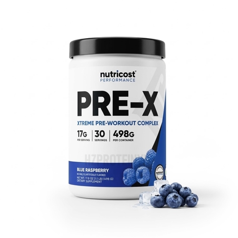 Nutricost PRE-X Xtreme Pre-Workout Complex – Hỗ Trợ Bùng Nổ Sức Mạnh, Tăng Sức Bền & Hiệu Suất Tập