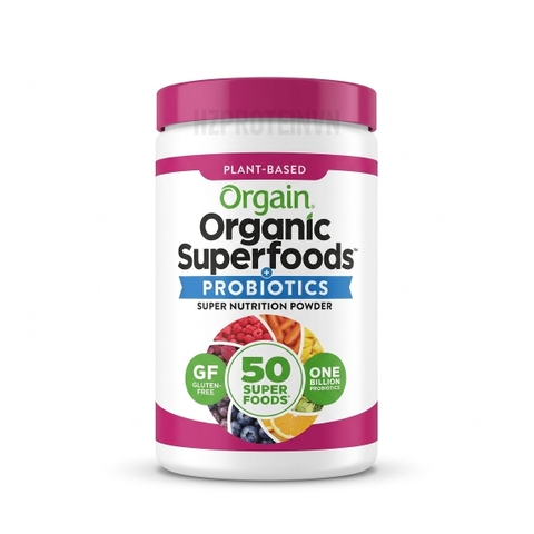 ORGAIN ORGANIC SUPERFOODS PROBIOTICS - BỘT RAU CỦ HỮU CƠ 280GRAM