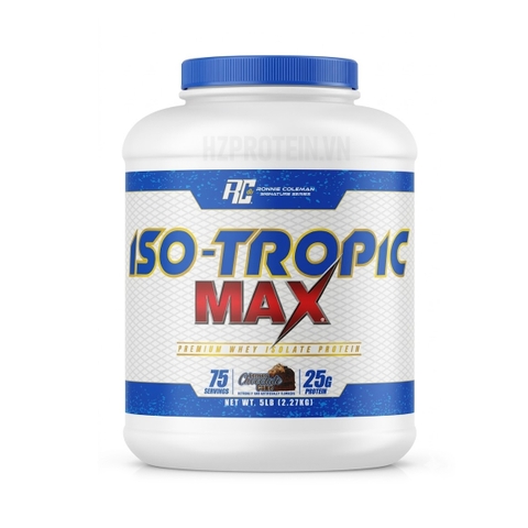 RONNIE COLEMAN ISO TROPIC MAX 5LBS - 100% WHEY PROTEIN ISOLATE