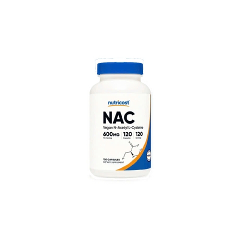 Nutricost NAC 600mg - Hỗ trợ các chức năng gan (120 Viên)