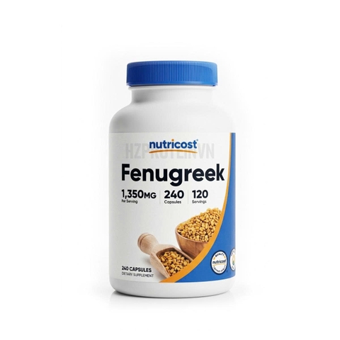 Nutricost Fenugreek 1350mg - Hỗ Trợ Cân Bằng Đường Huyết