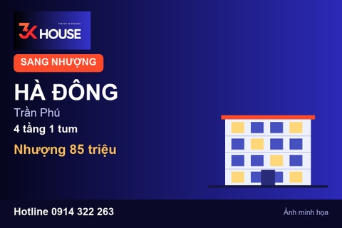 BDS dòng tiền Hà Đông: CHDV Trần Phú, phí nhượng 85 triệu so với thu ròng 9 triệu/tháng