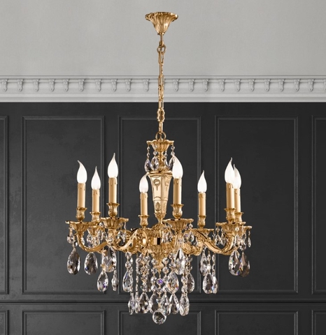 Đèn chùm đồng mạ vàng POSSONI - DZ-098/8-002