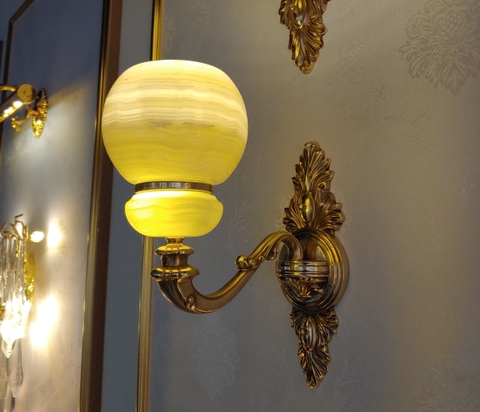 Đèn tường đồng đá ngọc DZ9011_1