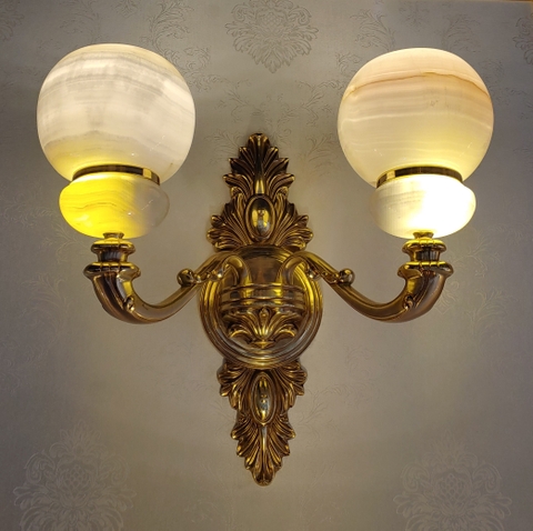 Đèn tường đồng đá ngọc DZ9011_2