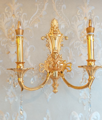 Đèn tường đồng mạ vàng DZ0002_2_Y