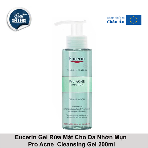 GEL RỬA MẶT DÀNH CHO DA NHỜN MỤN EUCERIN PROACNE CLEANSING