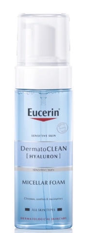 BỌT TẨY TRANG EUCERIN DERMATOCLEAN [HYALURON] MICELLAR FOAM