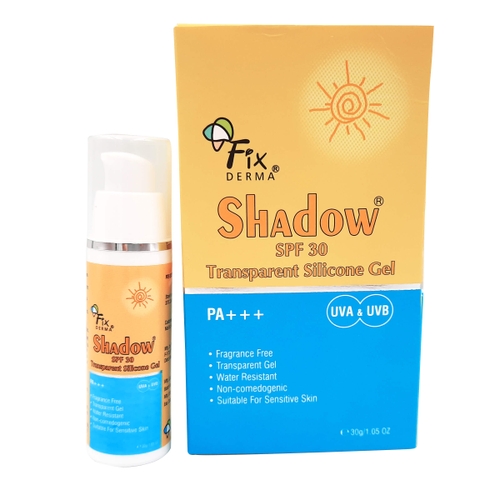 Gel Chống Nắng Fixderma Shadow SPF 30 Transparent Silicone Gel 30g