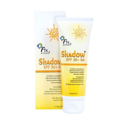 Gel Chống Nắng Da Mặt Fixderma Shadow SPF 30+ (75g)