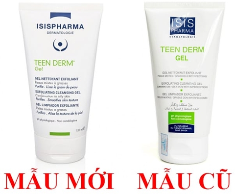 Gel rửa mặt dạng hạt giảm nhờn và ngăn ngừa mụn -  Isis pharma Teen Derm Gel150ml