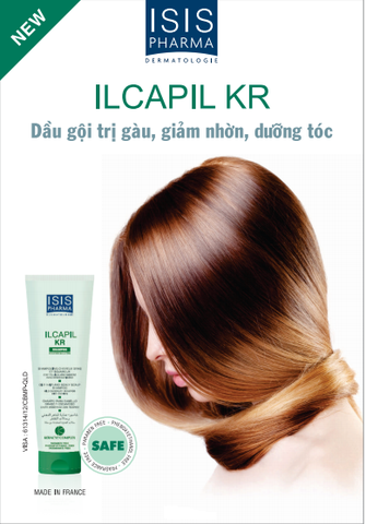 Dầu gội giảm gàu, giảm nhờn và dưỡng tóc -  Isis Pharma ILCAPIL KR 150ml