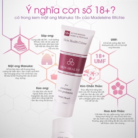 Kem Mật Ong Manuka 18+ Skin Health Crème 40ml