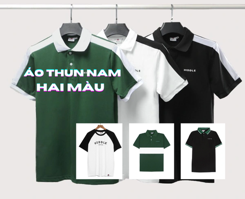 Phối đồ với Áo thun nam phối 2 màu HỢP CẠ và Cách chọn mua