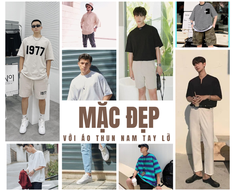 Học ngay #20 cách phối đồ với Áo thun nam tay lỡ cực CÁ TÍNH