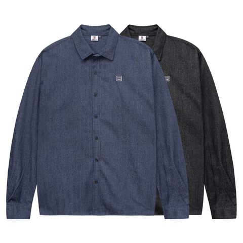 Áo sơ mi nam jean basic cao cấp chính hãng HIDDLE H10-S8