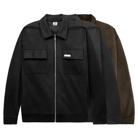 Áo khoác da lộn nam 2 lớp Classic HIDDLE H11-AK1