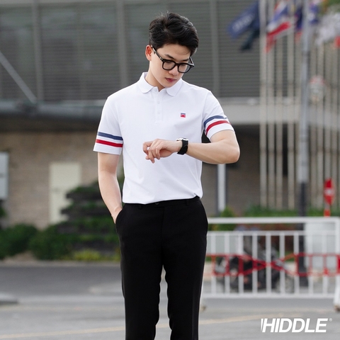 HI01-T2 Áo thun nam có cổ cao cấp HIDDLE ELE
