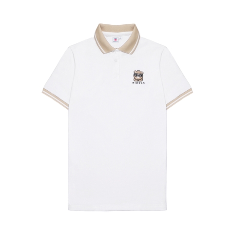 H7-T3 Áo polo teddy phối cổ màu kem Hiddle