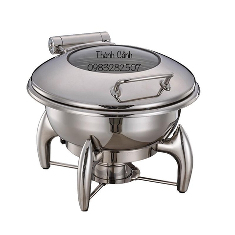 Nồi buffet hơi tròn kèm chân