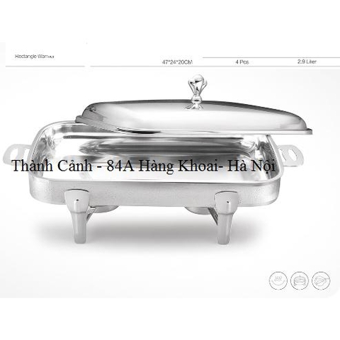 Khay hấp cầy inox 2.9L