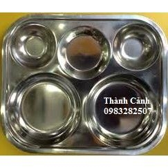 Khay phần/ khay cơm inox 5N TL