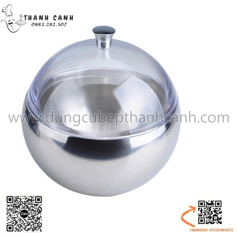 Âu đựng đá tròn có nắp đậy, âu đựng đá cách nhiệt dành cho nhà hàng, bàn tiệc