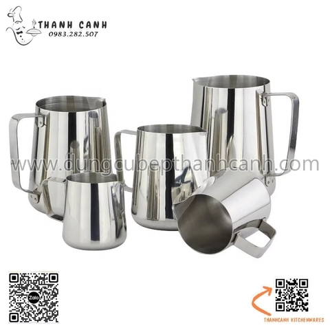 Ca múc canh inox, ca múc nước lẩu ,Ca inox không nắp đựng nước đá, pha chế, đánh sữa.