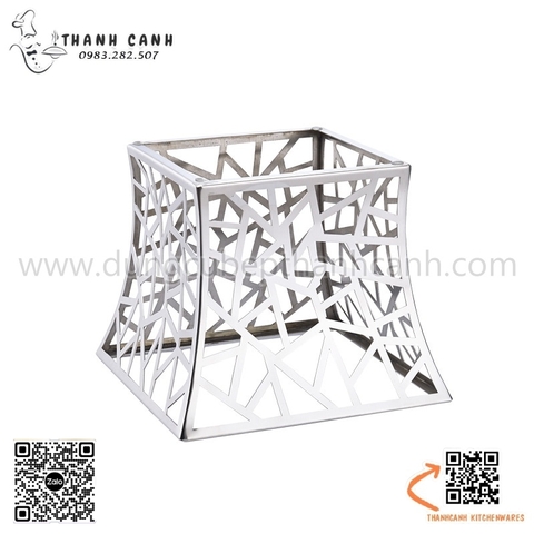 Chân kê đĩa buffet inox 304 mạng rối độc đáo mới lạ
