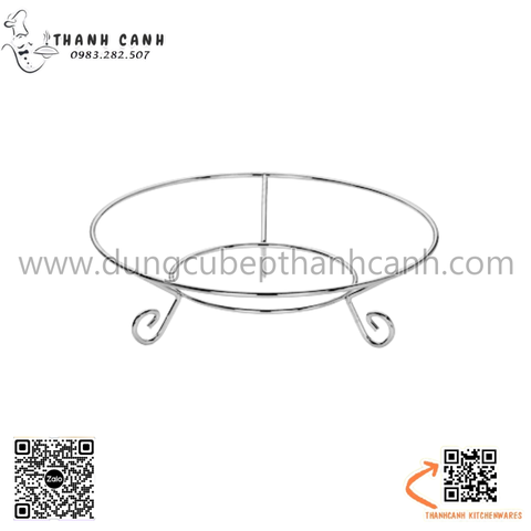 Chân kê đĩa bằng inox hình tròn, chân kê đĩa inox