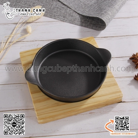 Đĩa gang tròn nhỏ 15cm chuyên dụng cho bánh xèo Nhật bản phong cách mới lạ
