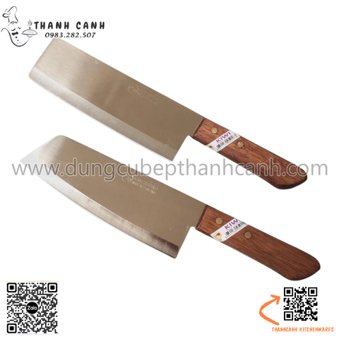 Dao inox Kiwi Thái Lan 21, 22, Dao nhà bếp cán gỗ Kiwi 21,22