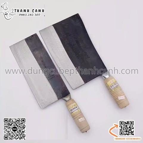 Dao thái thép bản to Hồng Kông cán gỗ bền đẹp