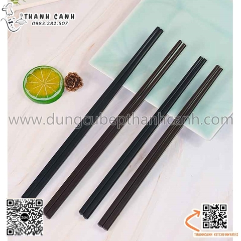 Đũa nhựa phíp melamine màu đen và màu nâu, đũa melamine kháng khuẩn,Đũa phíp nhựa