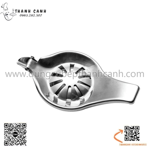Dụng cụ ép lát chanh cầm tay bằng inox 304 cao cấp, ép chanh miếng nhỏ