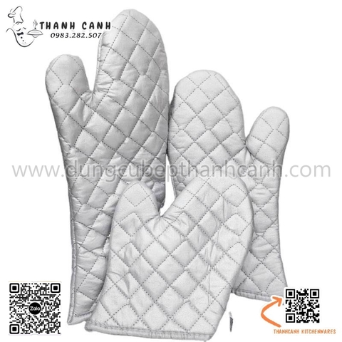 Găng Tay Cách Nhiệt Bằng Bông Bông Tráng Bạc Lò Nướng/Găng tay vải cách nhiệt, chống nóng dùng lò nướng, lò vi sóng
