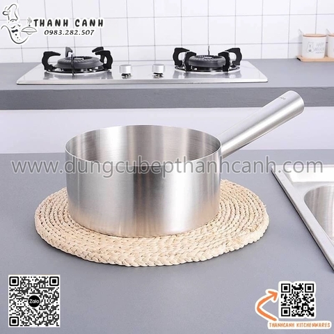 Gáo inox cán ngắn, gáo inox múc nước cao cấp, gáo múc nước canh