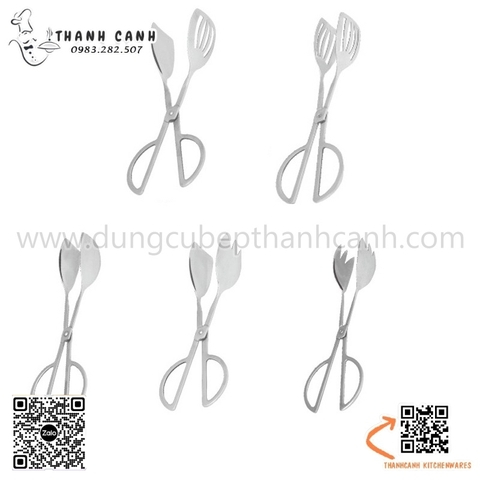 Kẹp gắp buffet dạng kéo đa dạng mẫu mã, kẹp gắp kéo thức ăn, gắp kéo inox