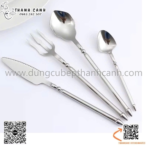 Bộ dao thìa dĩa hải vương, bộ dao muỗng nĩa inox 304 cao cấp