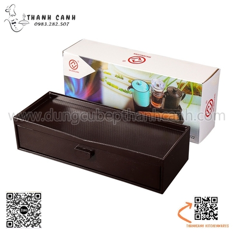 Hộp đựng đũa thìa rút ngăn đựng muỗng, đũa nhựa  chất liệu melamine ABS phong cách Hàn Quốc, Nhật Bản loại nắp kéo