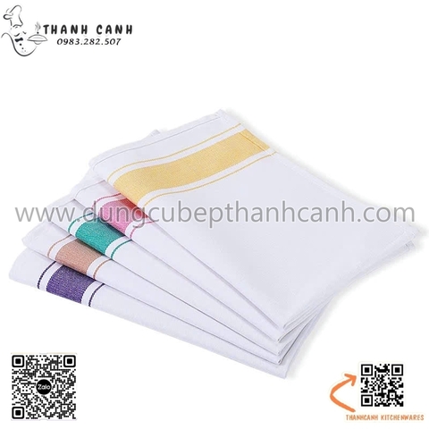 Khăn Lau Ly Cotton Loại Dày, Khăn lau bát, khăn lau thấm nước Nhiều Màu Sắc KT 50x70cm