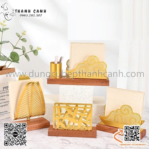 Kệ để giấy tăm đế gỗ, kệ chân gỗ để khăn tăm nhà hàng khách sạn,giá đỡ khăn giấy bằng gỗ tiện dụng cho nhà hàng