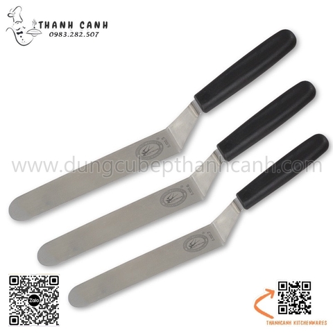 Dao chà láng kem cán nhựa , bay miết bánh kem, xẻng láng kem inox nhiều độ dài khác nhau
